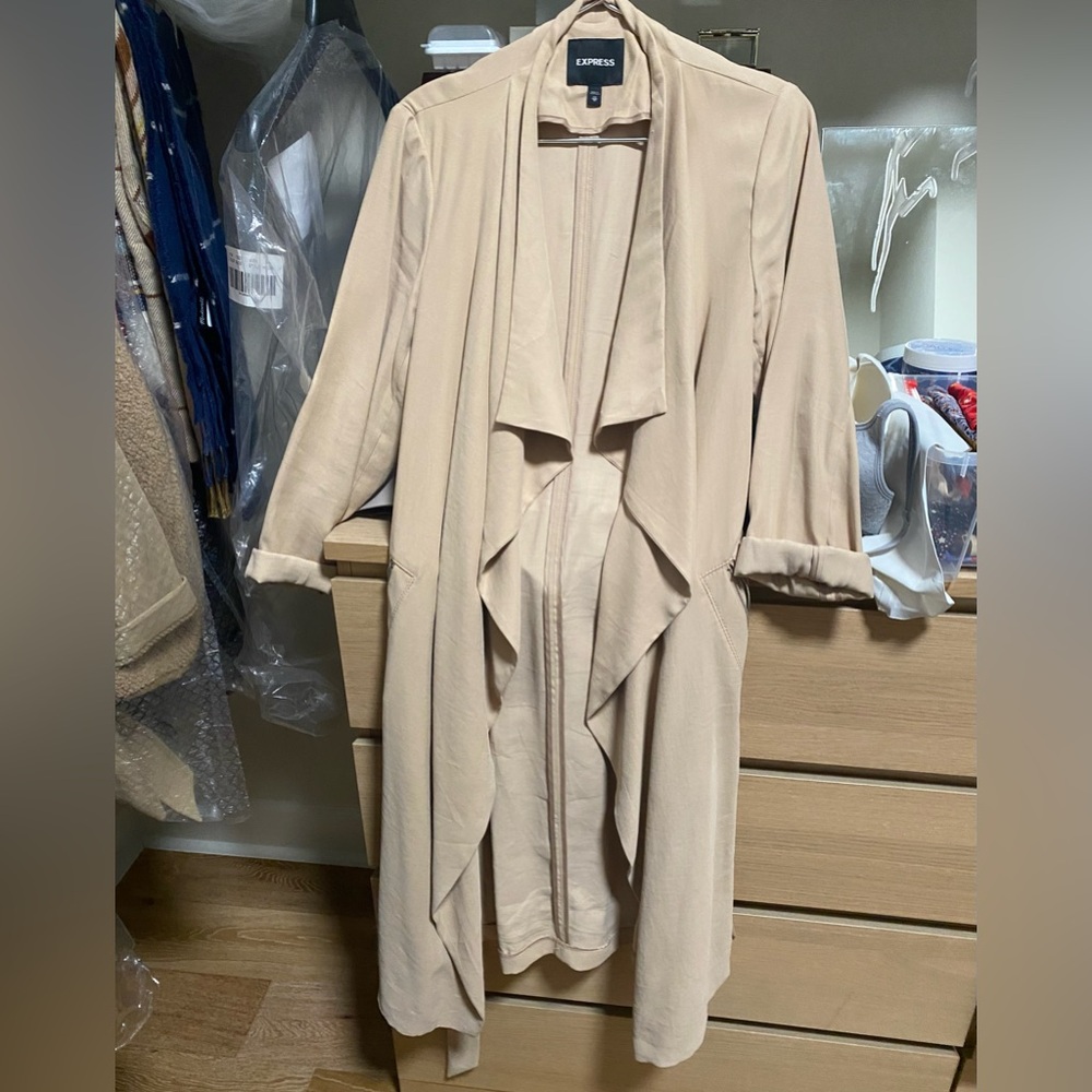 Express Soft Drape Trench Coat